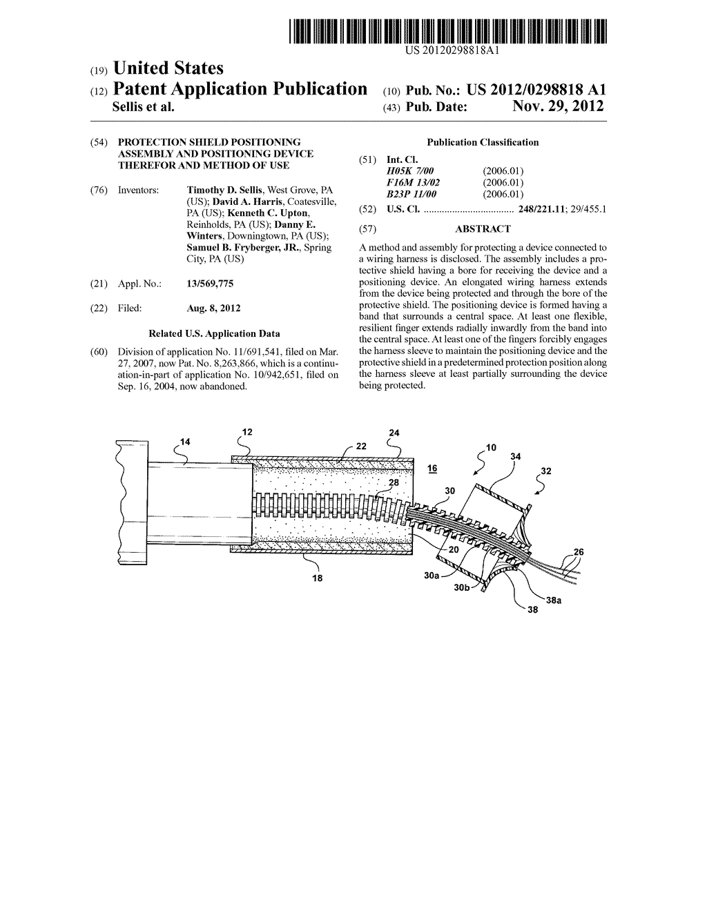 PROTECTION SHIELD POSITIONING ASSEMBLY AND POSITIONING DEVICE THEREFOR AND     METHOD OF USE - diagram, schematic, and image 01