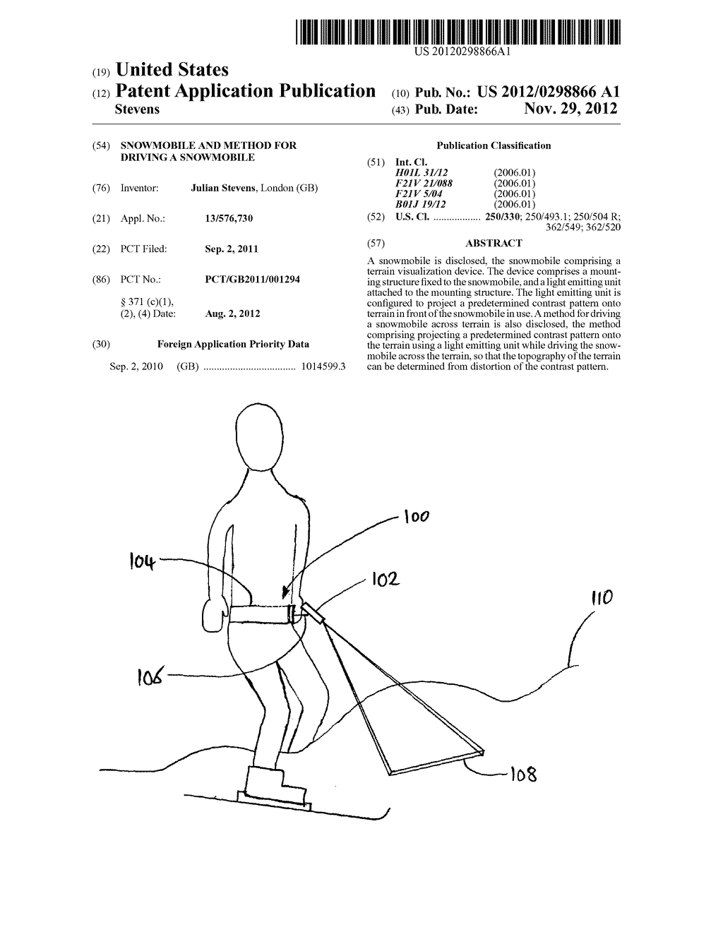 SNOWMOBILE AND METHOD FOR DRIVING A SNOWMOBILE - diagram, schematic, and image 01