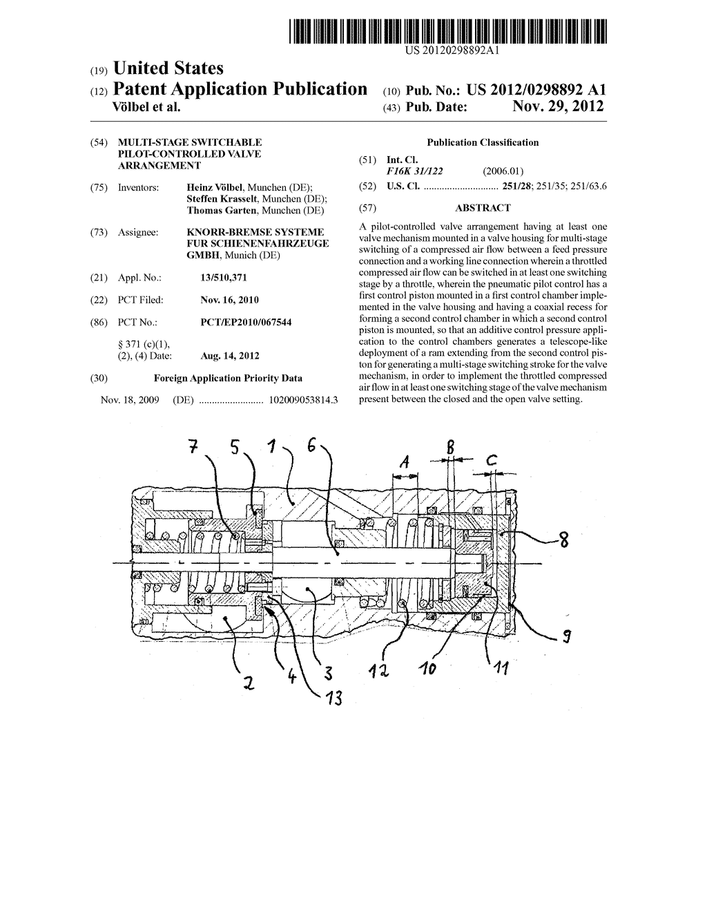 MULTI-STAGE SWITCHABLE PILOT-CONTROLLED VALVE ARRANGEMENT - diagram, schematic, and image 01