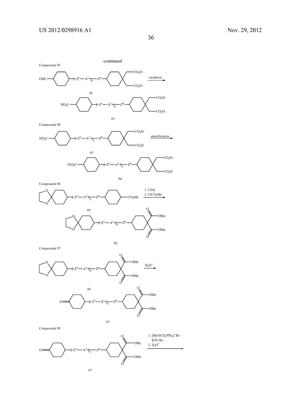 POLYMERIZABLE COMPOUNDS AND LIQUID CRYSTAL MEDIA - diagram, schematic, and image 37