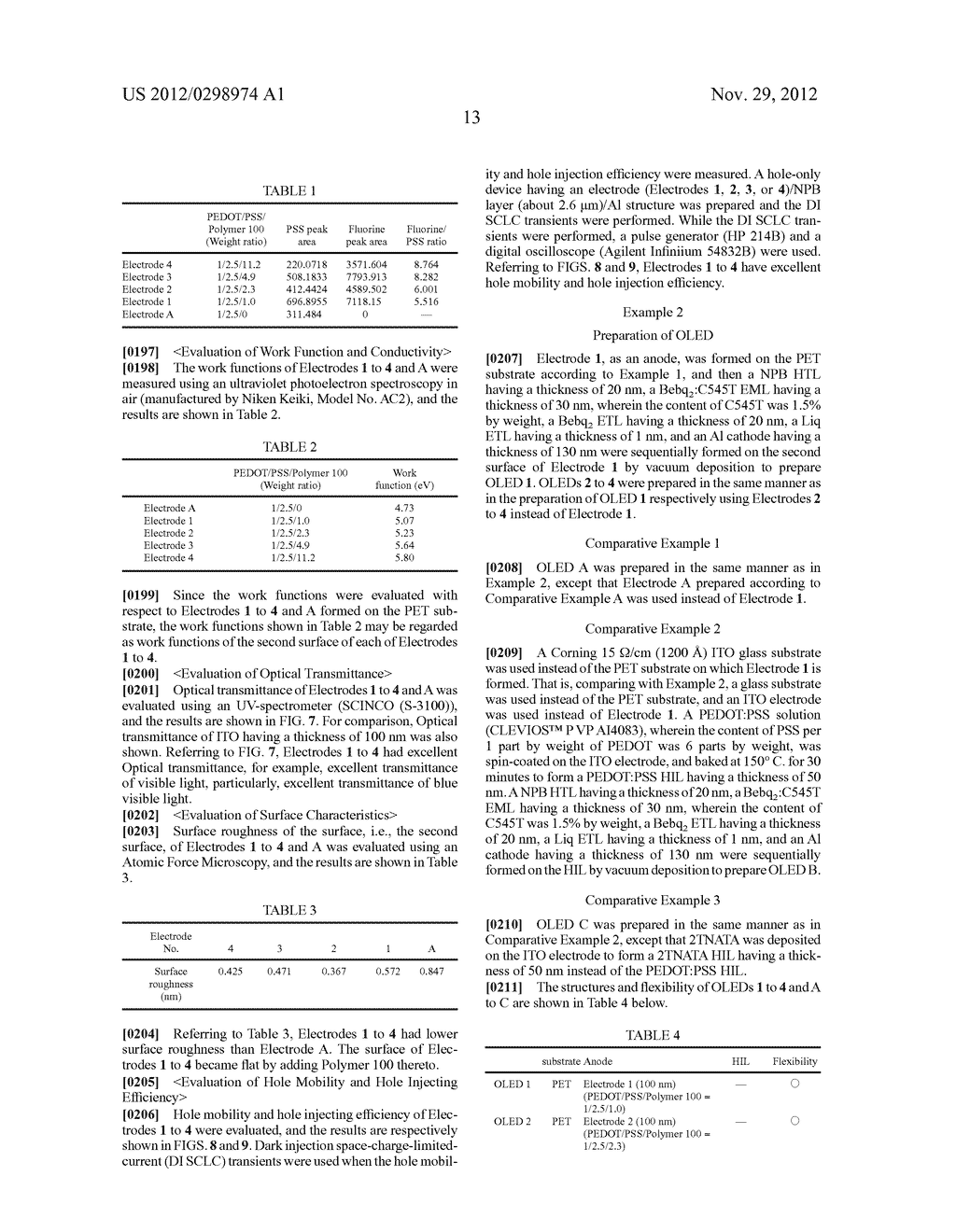 SIMPLIFIED ORGANIC ELECTRONIC DEVICE EMPLOYING POLYMERIC ANODE WITH HIGH     WORK FUNCTION - diagram, schematic, and image 24