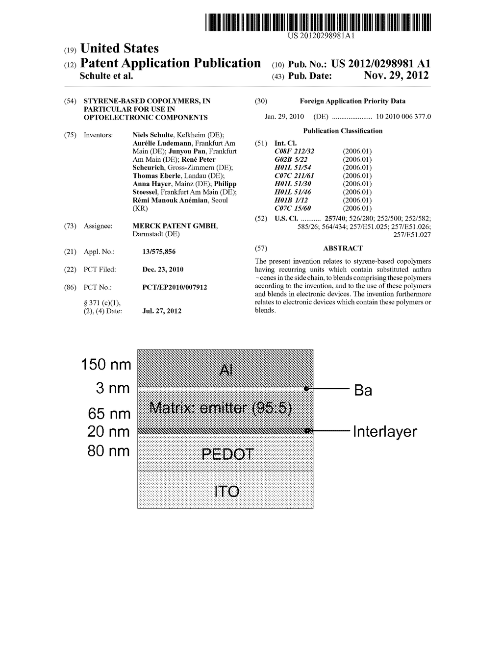 STYRENE-BASED COPOLYMERS, IN PARTICULAR FOR USE IN OPTOELECTRONIC     COMPONENTS - diagram, schematic, and image 01