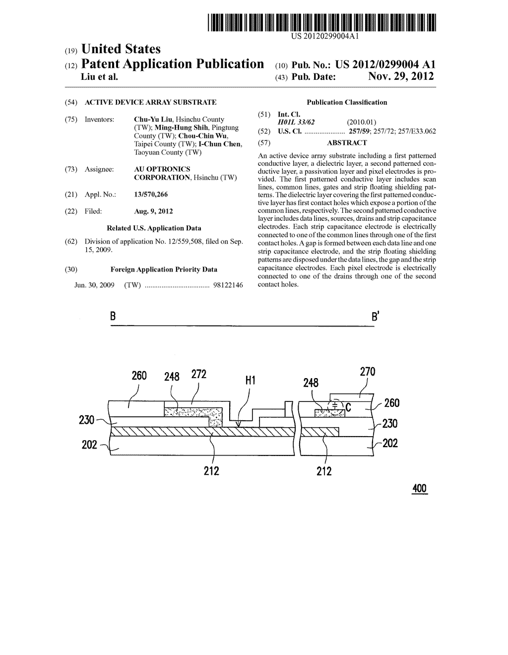 ACTIVE DEVICE ARRAY SUBSTRATE - diagram, schematic, and image 01