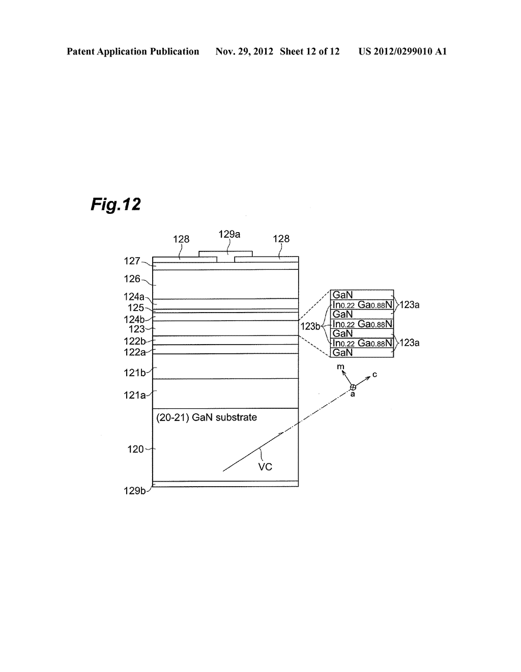 GROUP-III NITRIDE SEMICONDUCTOR DEVICE, EPITAXIAL SUBSTRATE, AND METHOD OF     FABRICATING GROUP-III NITRIDE SEMICONDUCTOR DEVICE - diagram, schematic, and image 13