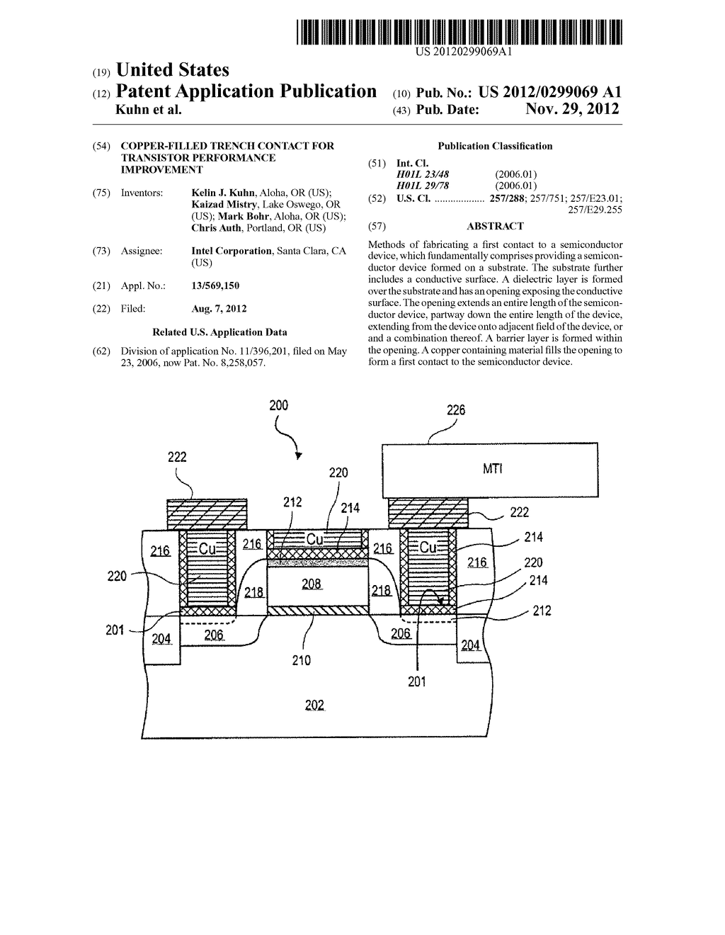 COPPER-FILLED TRENCH CONTACT FOR TRANSISTOR PERFORMANCE IMPROVEMENT - diagram, schematic, and image 01