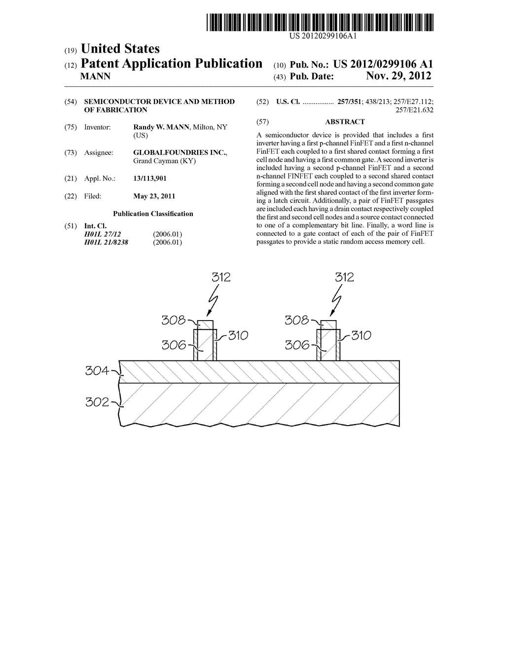 SEMICONDUCTOR DEVICE AND METHOD OF FABRICATION - diagram, schematic, and image 01