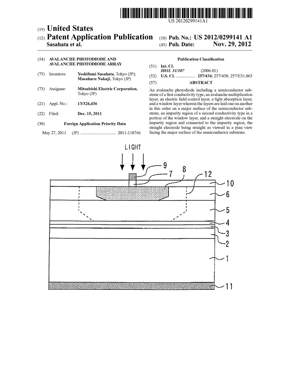 AVALANCHE PHOTODIODE AND AVALANCHE PHOTODIODE ARRAY - diagram, schematic, and image 01