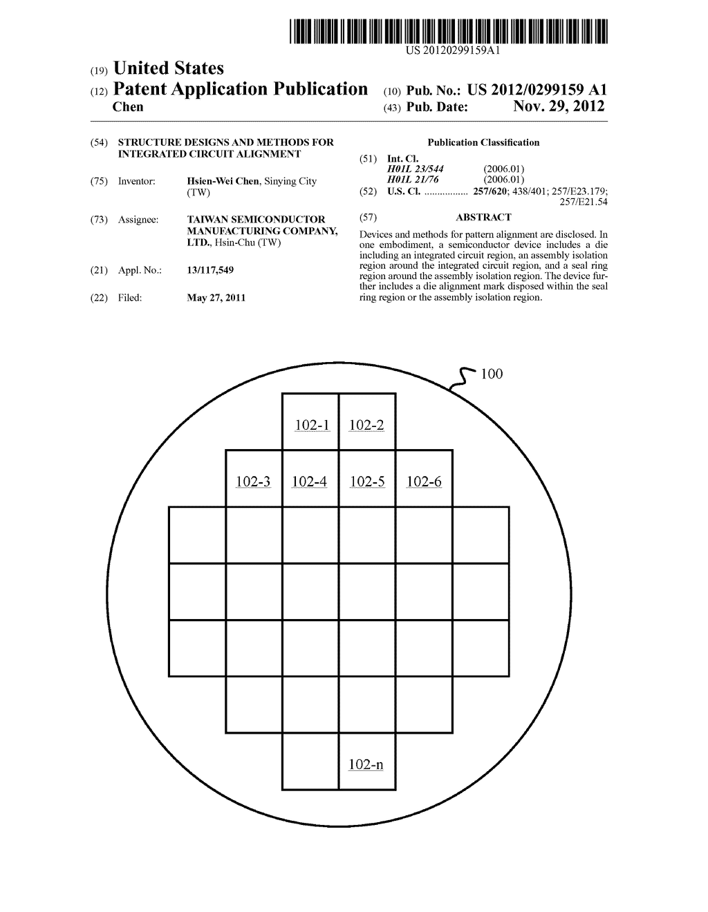 STRUCTURE DESIGNS AND METHODS FOR INTEGRATED CIRCUIT ALIGNMENT - diagram, schematic, and image 01