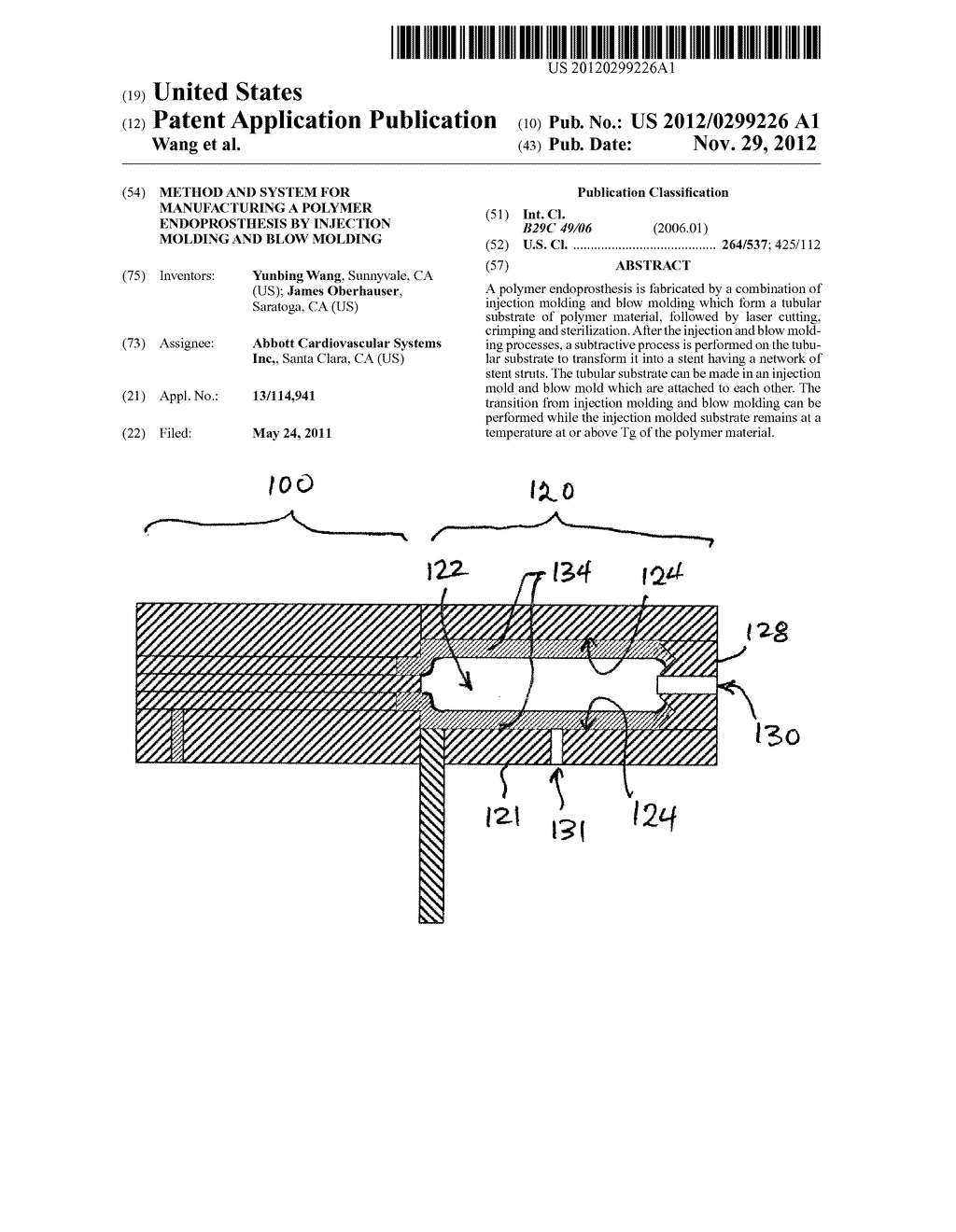 Method and System for Manufacturing a Polymer Endoprosthesis by Injection     Molding and Blow Molding - diagram, schematic, and image 01