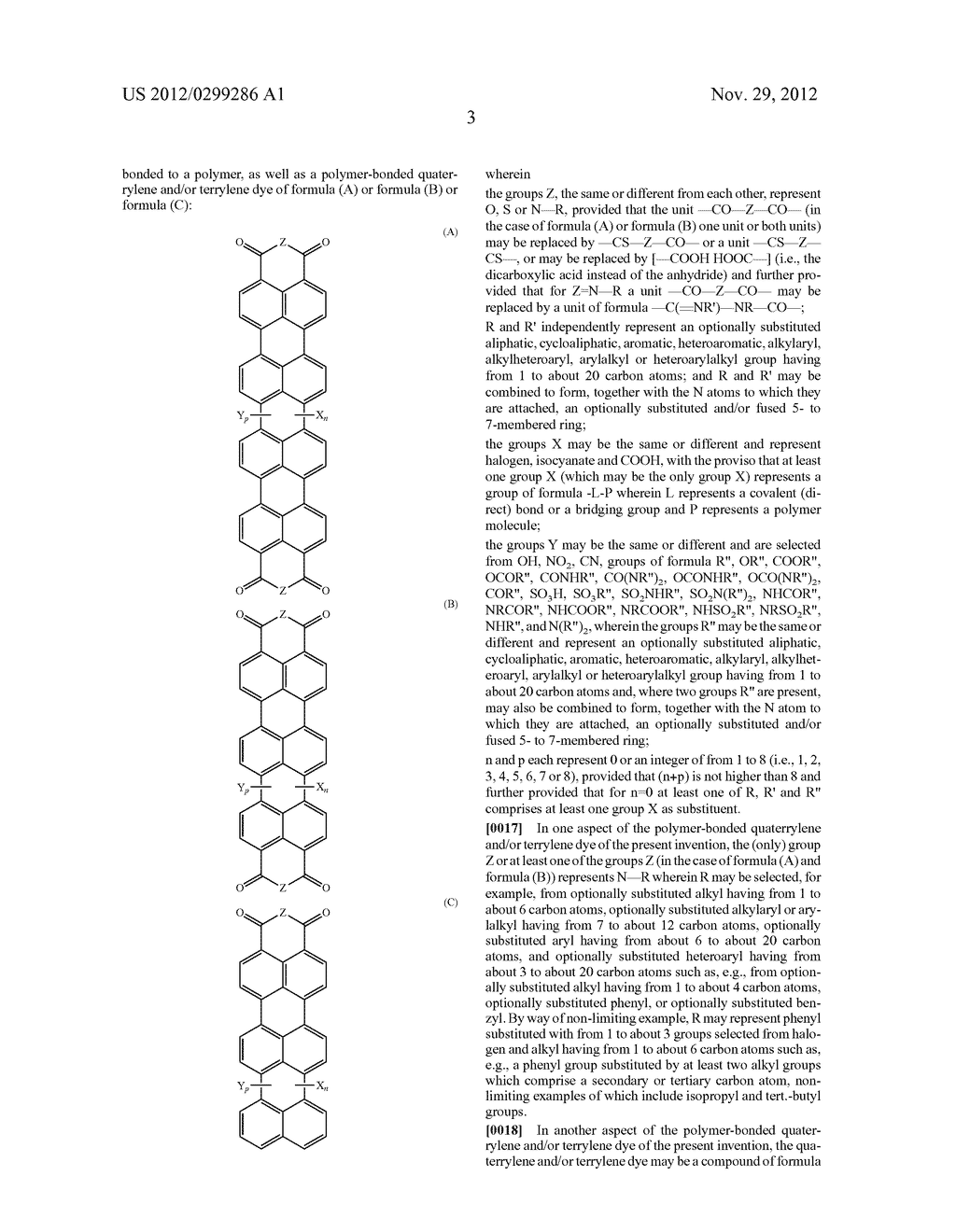 POLYMER-BONDED QUATERRYLENE AND/OR TERRYLENE DYES AND COMPOSITIONS     CONTAINING SAME - diagram, schematic, and image 04