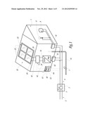 FACILITY FOR PRODUCING ELECTRIC CURRENT USING SOLAR RADIATION, AND METHOD     FOR SECURING A BUILDING PROVIDED WITH SUCH A FACILITY diagram and image