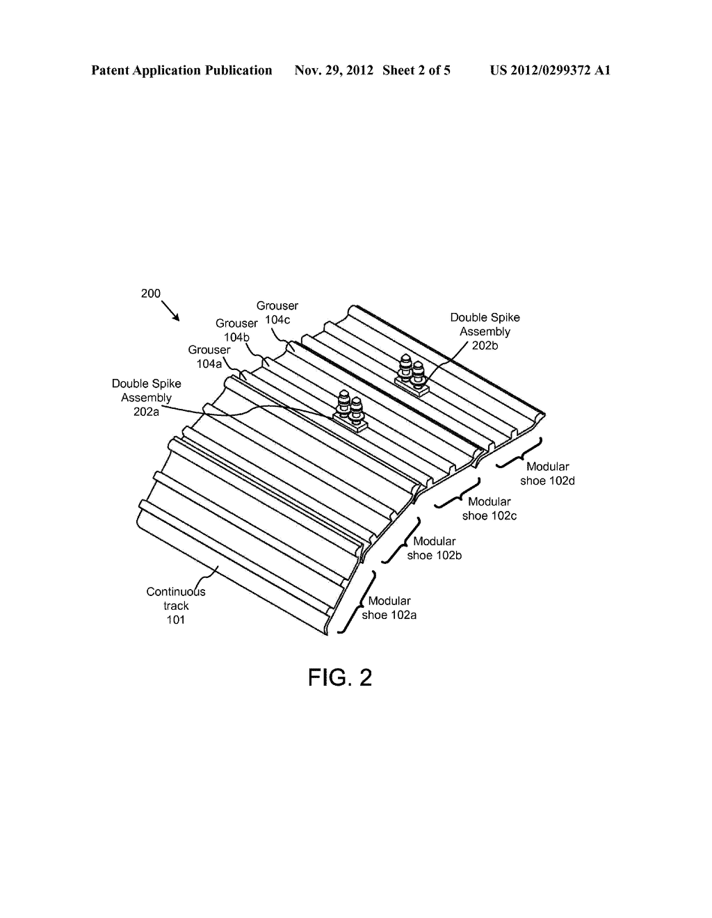 DETACHABLE GROUSER SPIKES FOR ENHANCES TRACTION OF CONTINUOUS TRACK     VEHICLES - diagram, schematic, and image 03