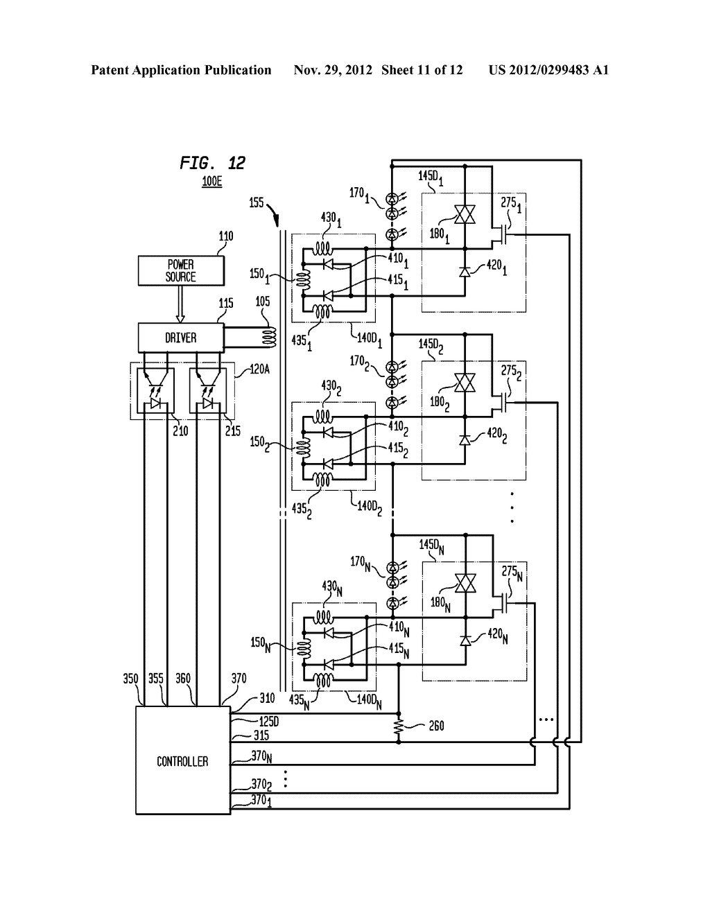 APPARATUS AND SYSTEM FOR PROVIDING POWER TO SOLID STATE LIGHTING - diagram, schematic, and image 12