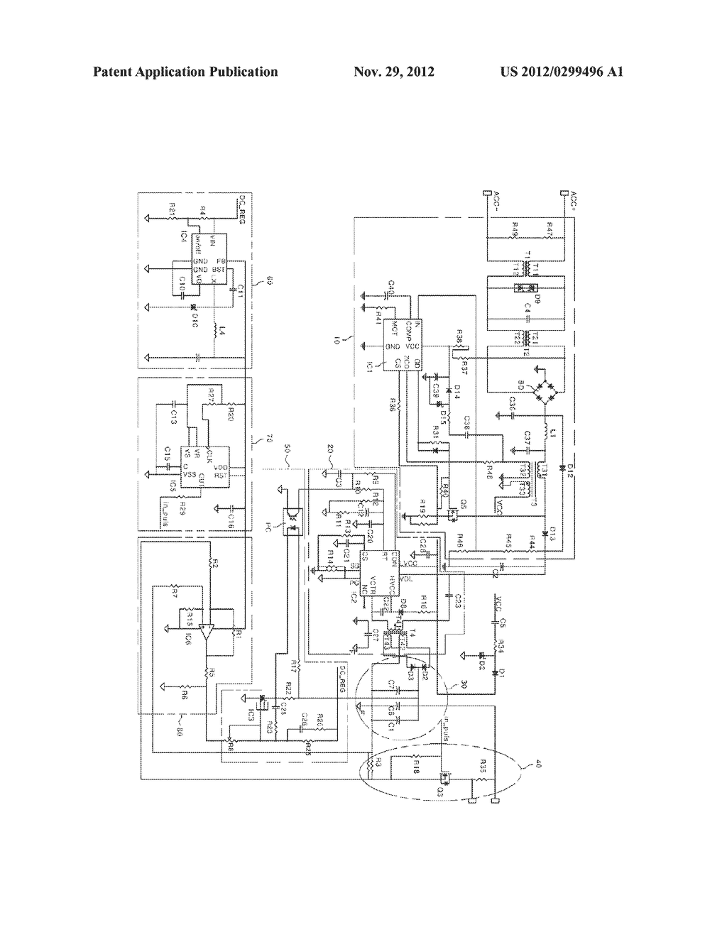 CONSTANT POWER SUPPLY CONVERTER FOR AN LED MODULE - diagram, schematic, and image 02