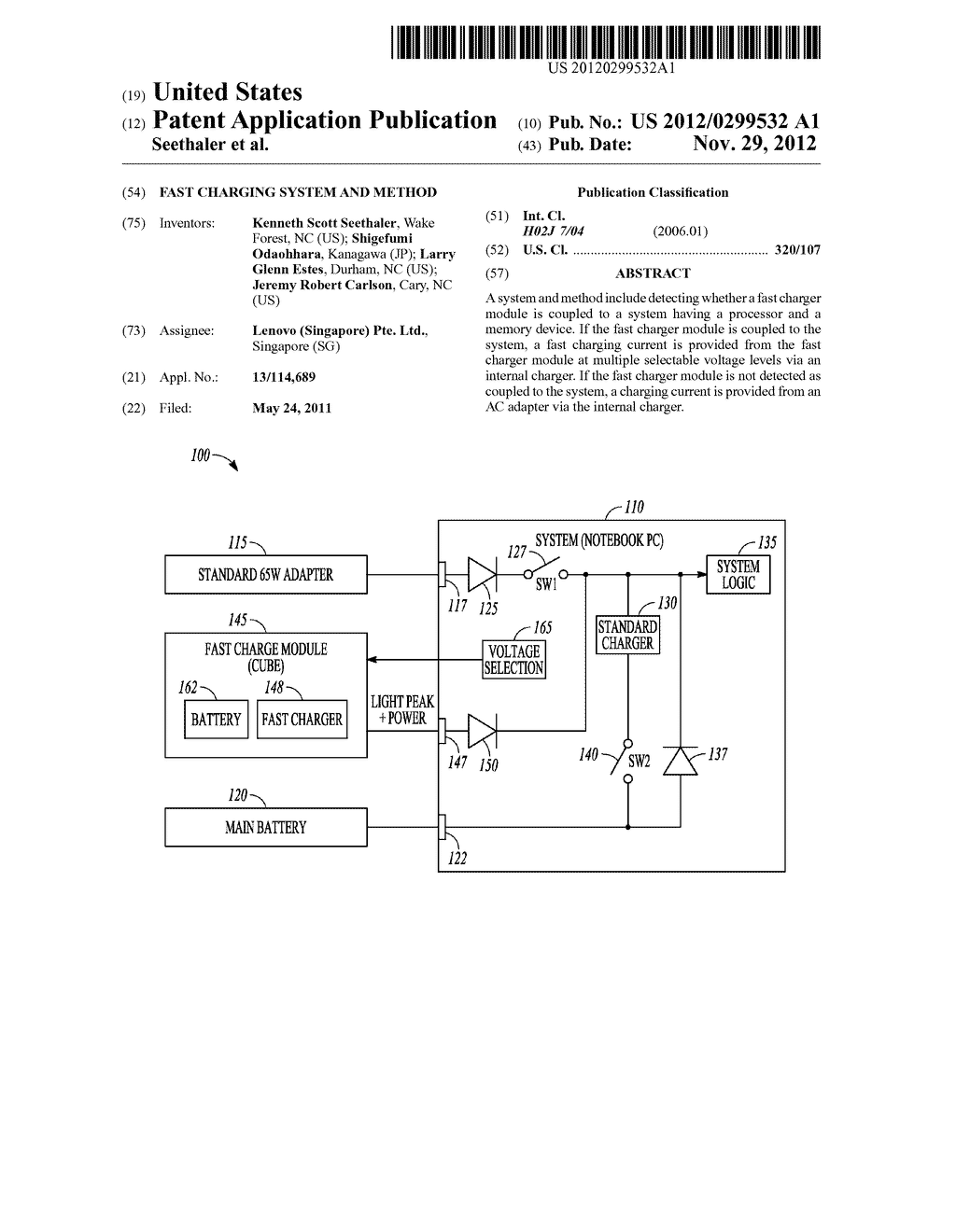 FAST CHARGING SYSTEM AND METHOD - diagram, schematic, and image 01