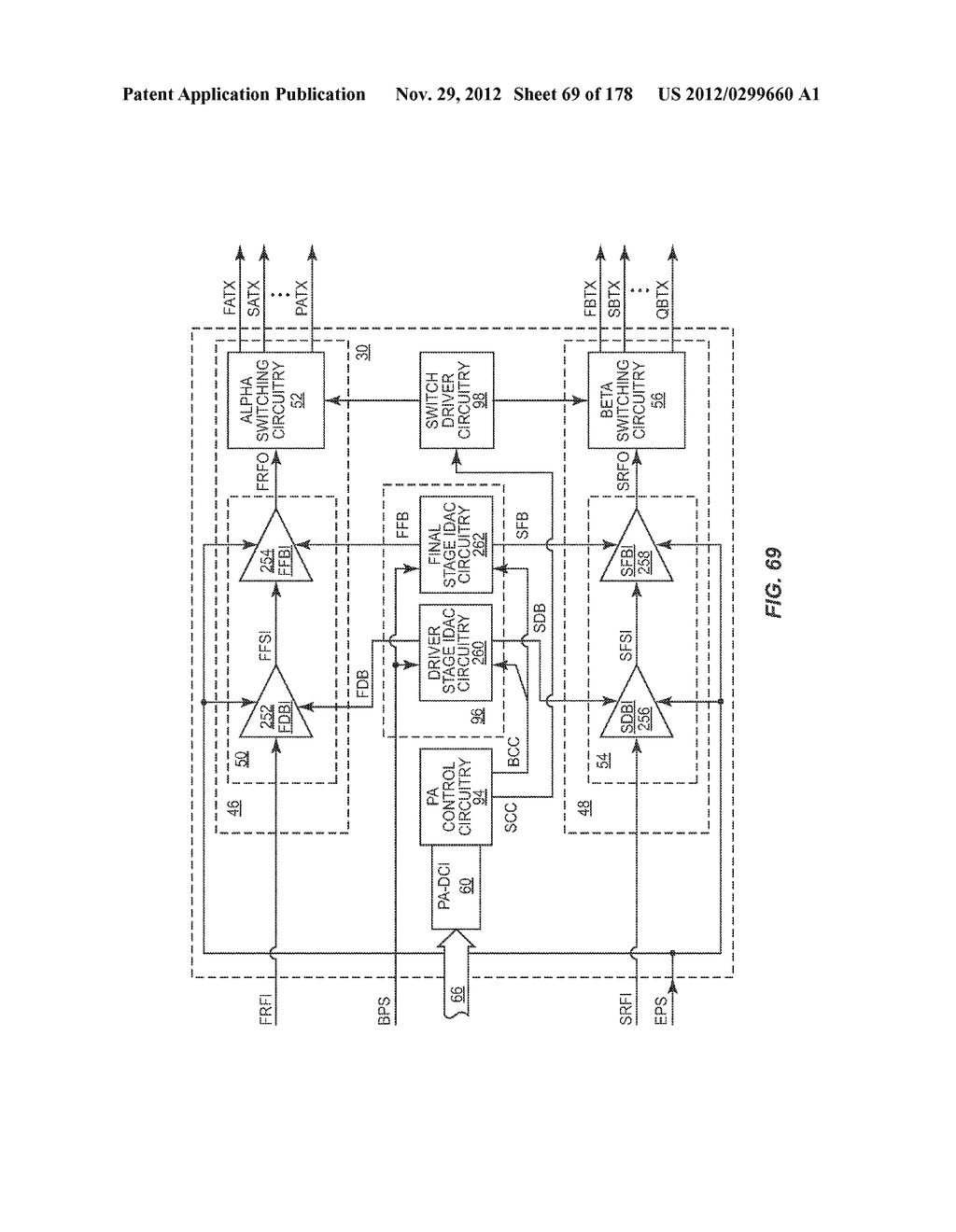 SELECTING PA BIAS LEVELS OF RF PA CIRCUITRY DURING A MULTISLOT BURST - diagram, schematic, and image 70