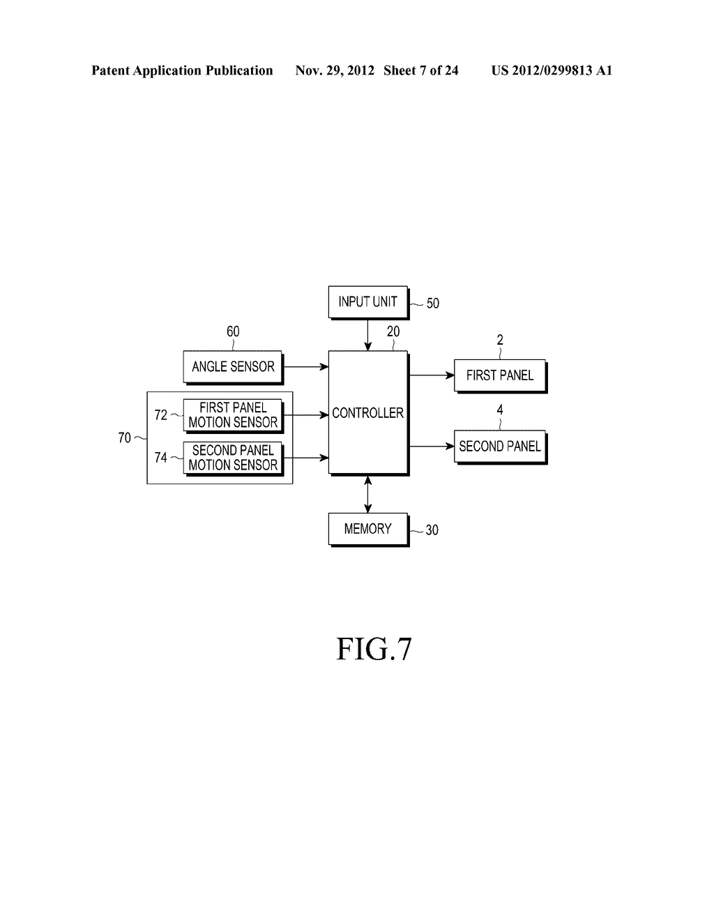 METHOD AND APPARATUS FOR INPUTTING USER COMMANDS USING RELATIVE MOVEMENTS     OF DEVICE PANELS - diagram, schematic, and image 08