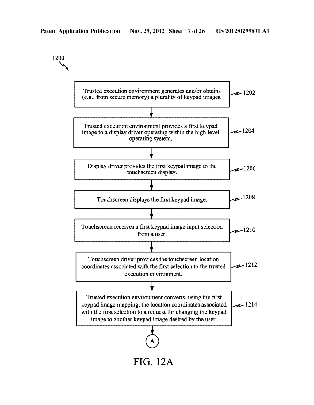 Secure input via a touchscreen - diagram, schematic, and image 18