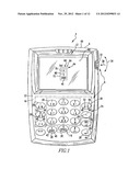 HANDHELD ELECTRONIC DEVICE WITH TEXT DISAMBIGUATION EMPLOYING ADVANCED     TEXT CASE FEATURE diagram and image