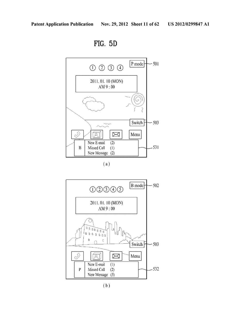 MOBILE TERMINAL AND MODE CONTROLLING METHOD THEREIN - diagram, schematic, and image 12