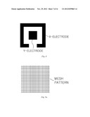 Sensor for Capacitive Touch Panel Including Mesh Pattern and Capacitive     Touch Panel Including the Same diagram and image
