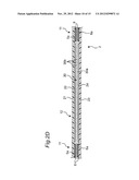 INSTALLATION STRUCTURE OF THIN-TYPE DISPLAY AND RESISTIVE FILM TYPE TOUCH     PANEL, RESISTIVE FILM TYPE TOUCH PANEL UNIT WITH FRONT-SURFACE     PROTRUSIONS, AND THIN-TYPE DISPLAY UNIT WITH BACK-SURFACE PROTRUSIONS diagram and image