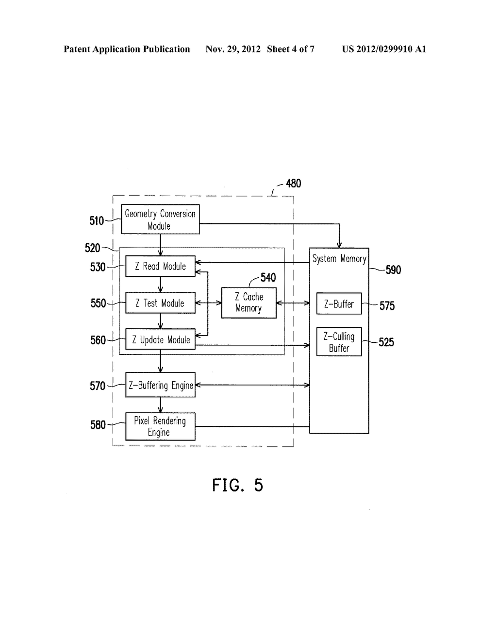 Z-CULLING METHOD, THREE-DIMENSIONAL GRAPHICS PROCESSING METHOD AND     APPARATUS THREROF - diagram, schematic, and image 05
