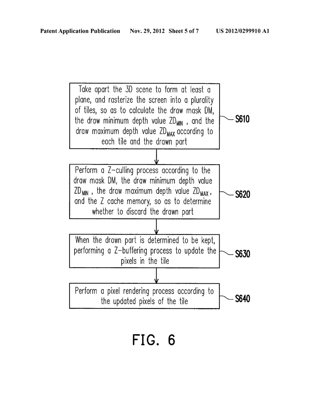 Z-CULLING METHOD, THREE-DIMENSIONAL GRAPHICS PROCESSING METHOD AND     APPARATUS THREROF - diagram, schematic, and image 06