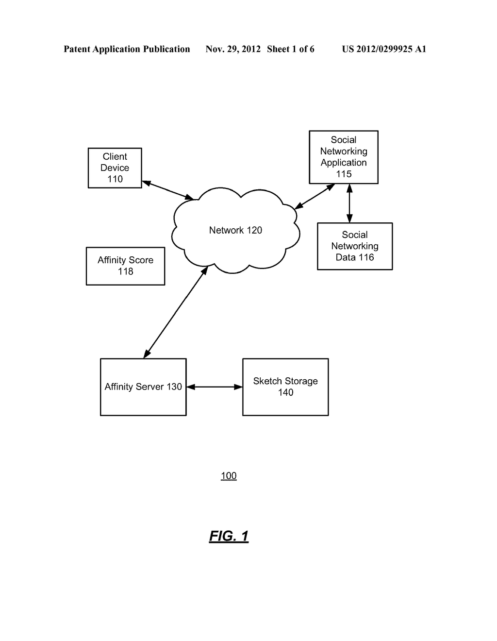 DETERMINING AFFINITY IN SOCIAL NETWORKS - diagram, schematic, and image 02