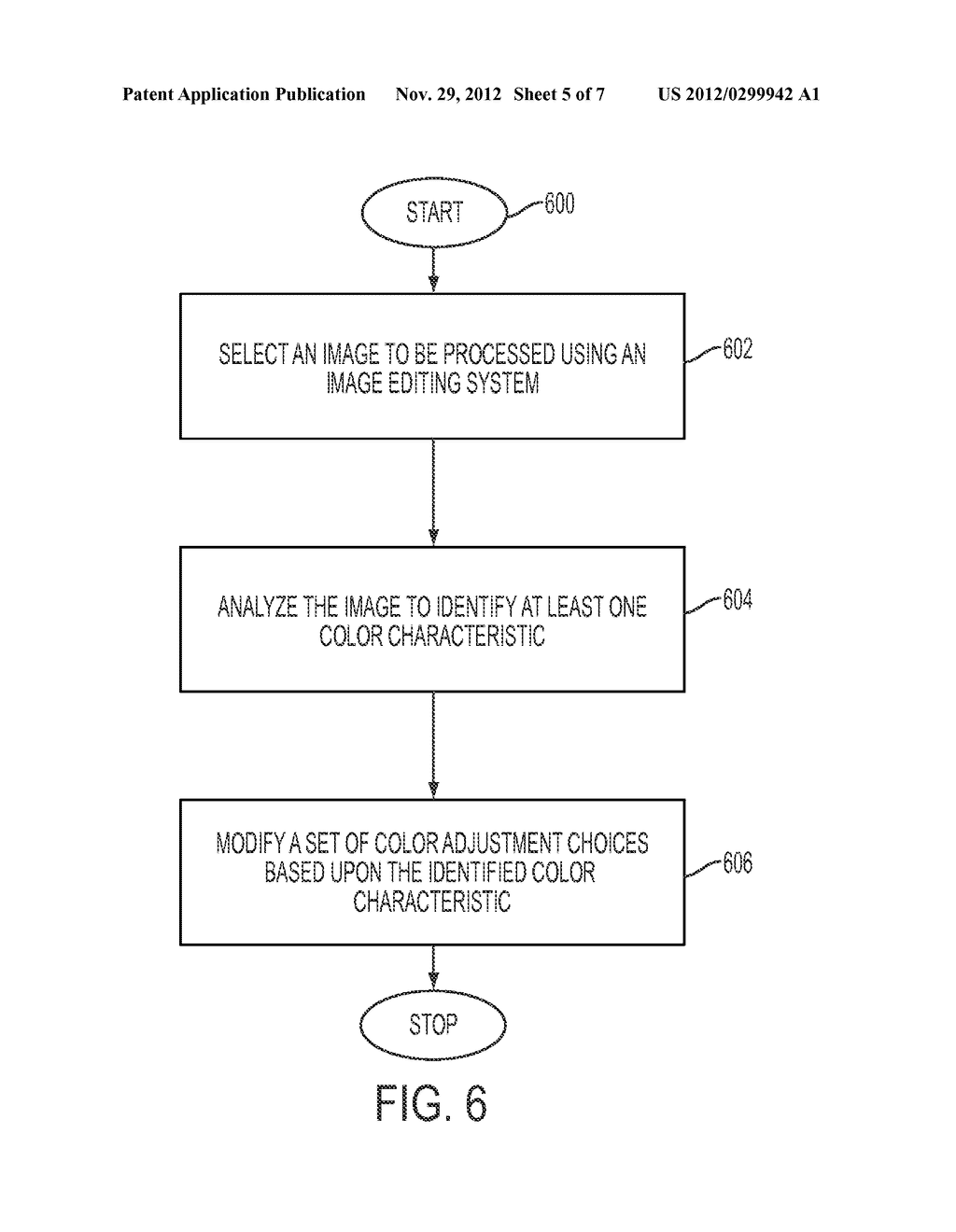 MODIFYING COLOR ADJUSTMENT CHOICES BASED ON IMAGE CHARACTERISTICS IN AN     IMAGE EDITING SYSTEM - diagram, schematic, and image 06