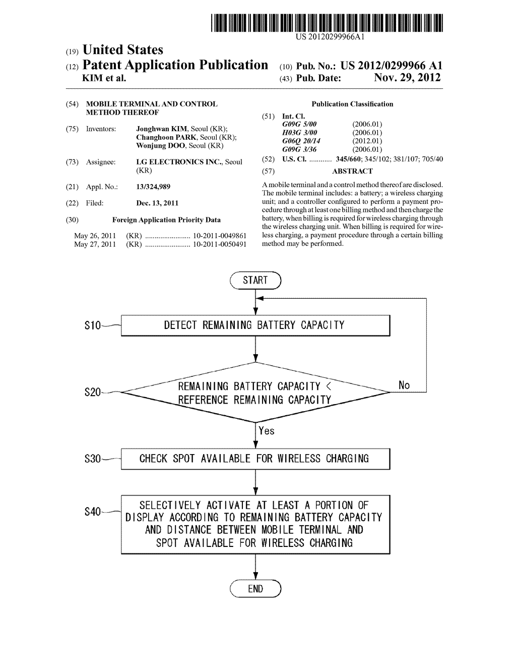 MOBILE TERMINAL AND CONTROL METHOD THEREOF - diagram, schematic, and image 01