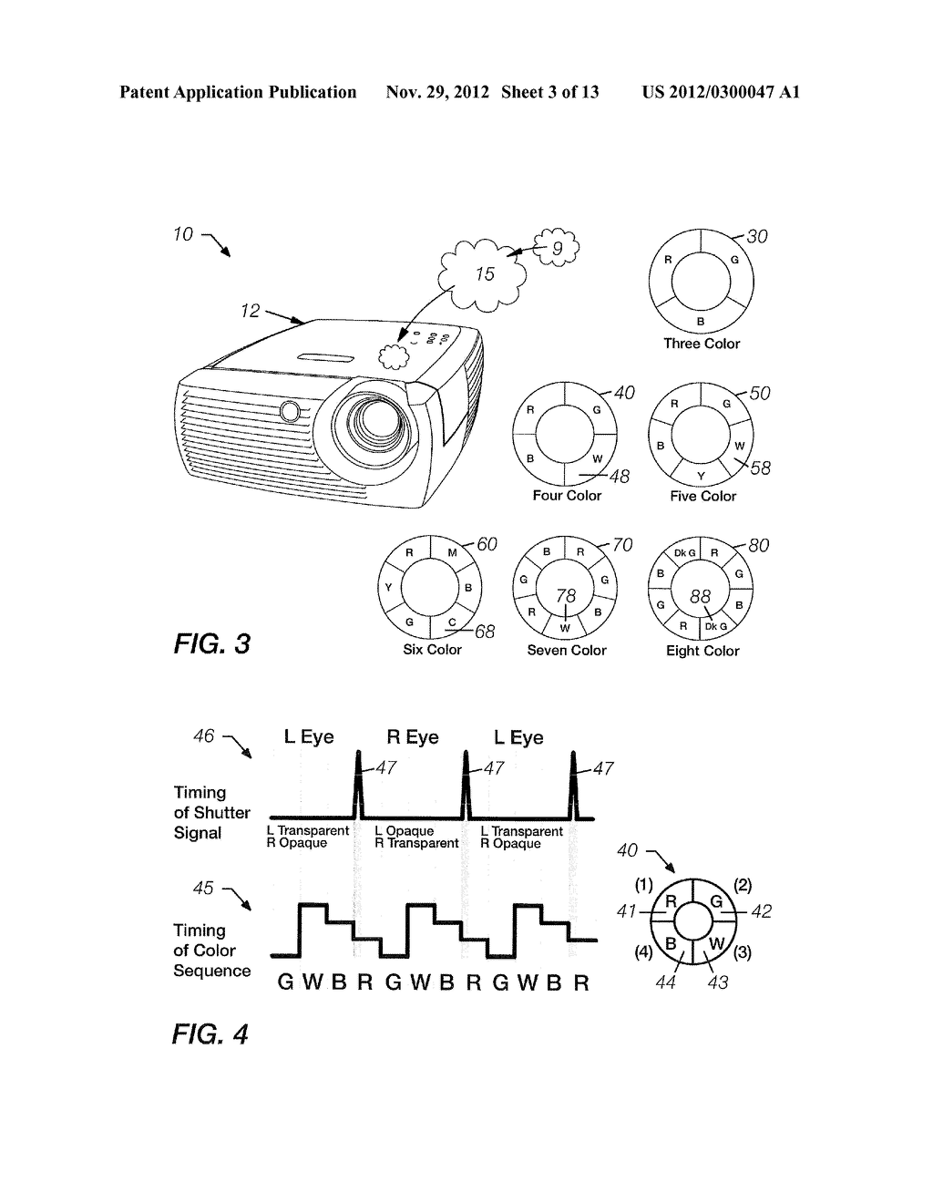 SYSTEM AND METHOD FOR SYNCHRONIZING A 3D VIDEO PROJECTOR - diagram, schematic, and image 04