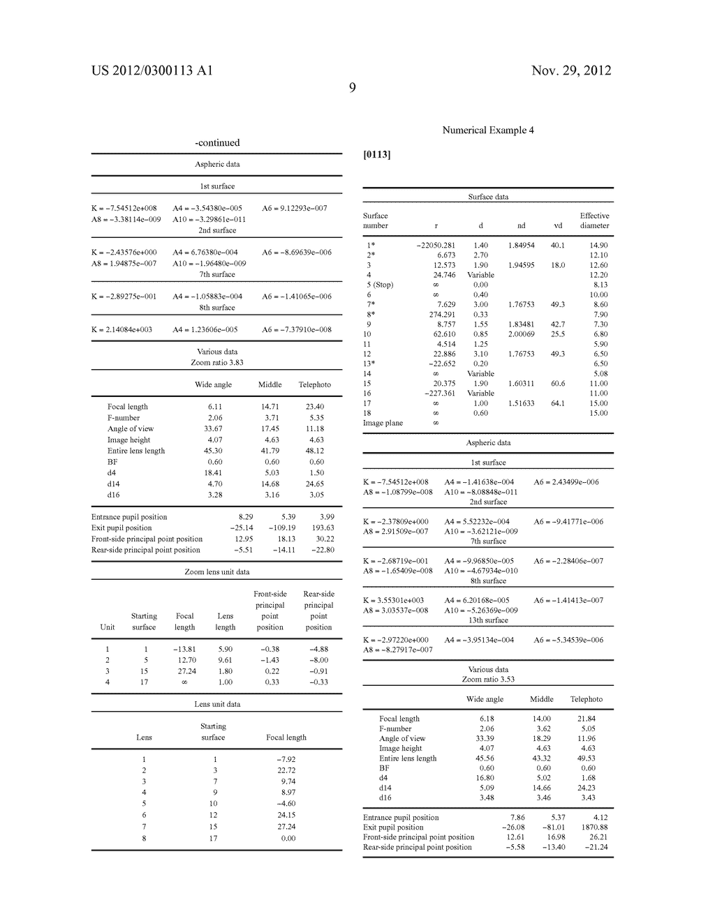 ZOOM LENS AND IMAGE PICKUP APPARATUS EQUIPPED WITH ZOOM LENS - diagram, schematic, and image 39