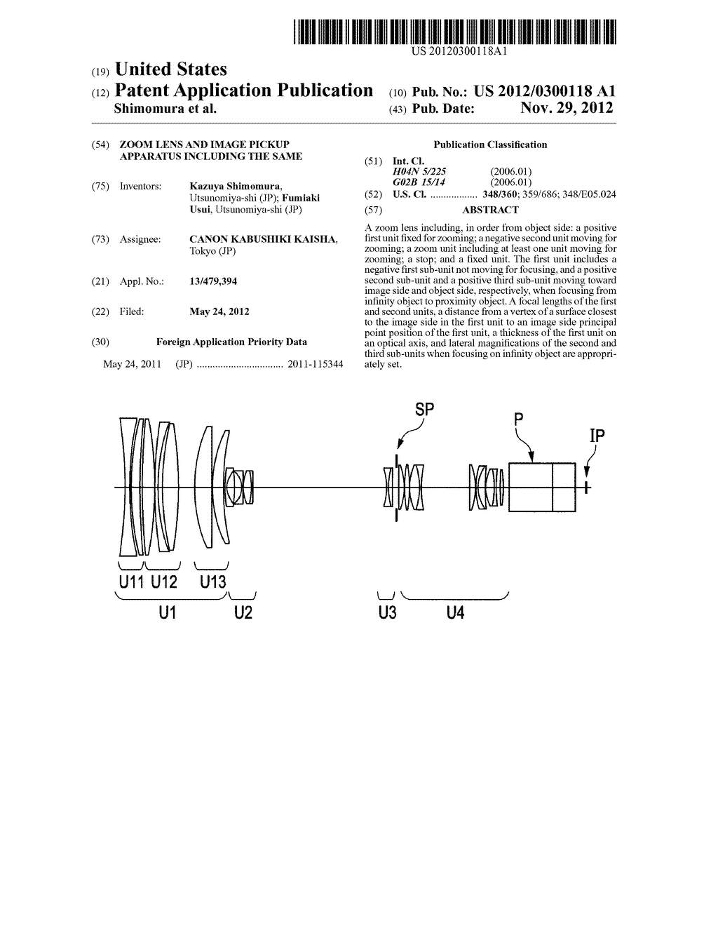 ZOOM LENS AND IMAGE PICKUP APPARATUS INCLUDING THE SAME - diagram, schematic, and image 01