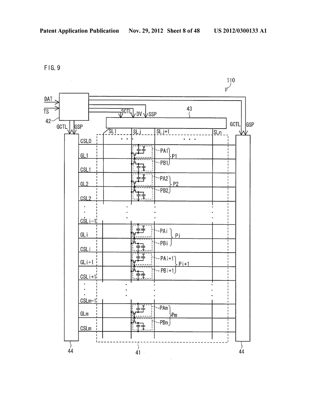 ACTIVE MATRIX SUBSTRATE, LIQUID CRYSTAL PANEL, LIQUID CRYSTAL DISPLAY     DEVICE, TELEVISION RECEIVER - diagram, schematic, and image 09