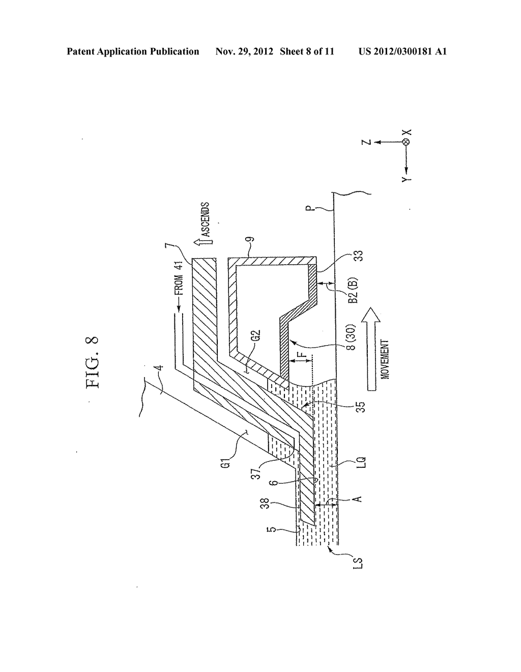 IMMERSION SYSTEM, EXPOSURE APPARATUS, EXPOSING METHOD, AND DEVICE     FABRICATING METHOD - diagram, schematic, and image 09