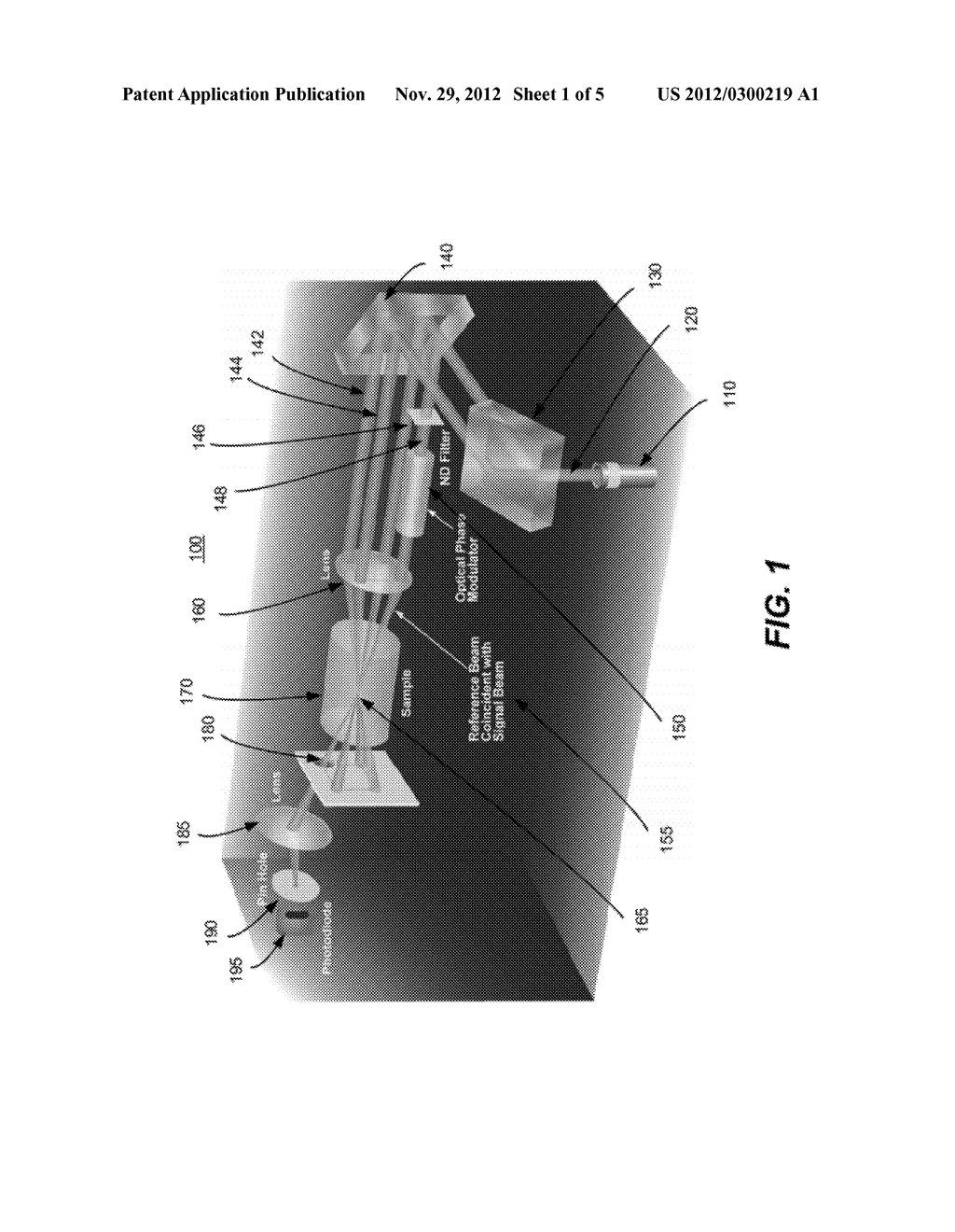 METHOD AND APPARATUS INCORPORATING AN OPTICAL HOMODYNE INTO A SELF     DIFFRACTION DENSITOMETER - diagram, schematic, and image 02