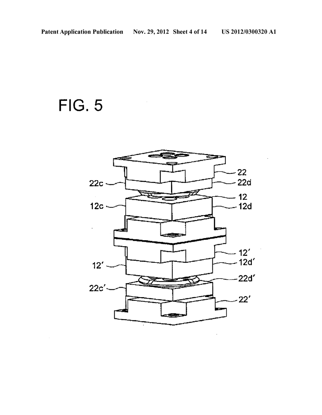 Method for Manufacturing Lens Unit, Imaging Device, Method for     Manufacturing Mold, Mold For Molding, and Method for Molding Glass Lens     Array - diagram, schematic, and image 05