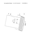 HINGE DEVICE AND KEYBOARD DOCK AND PORTABLE ELECTRONIC DEVICE HAVING THE     SAME diagram and image