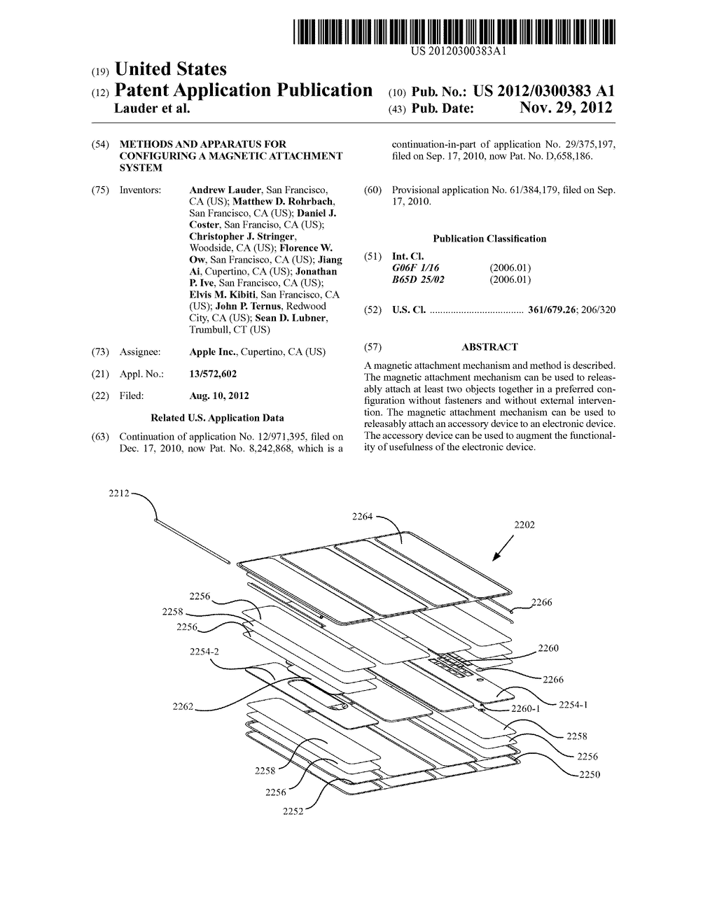 METHODS AND APPARATUS FOR CONFIGURING A MAGNETIC ATTACHMENT SYSTEM - diagram, schematic, and image 01