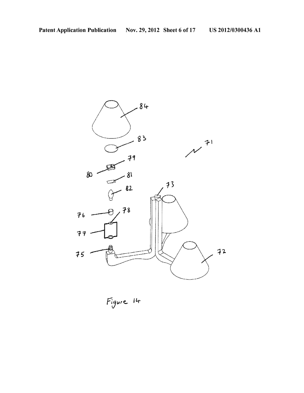 LIGHTING ARRANGEMENT AND A MOVABLE LAMPSHADE - diagram, schematic, and image 07