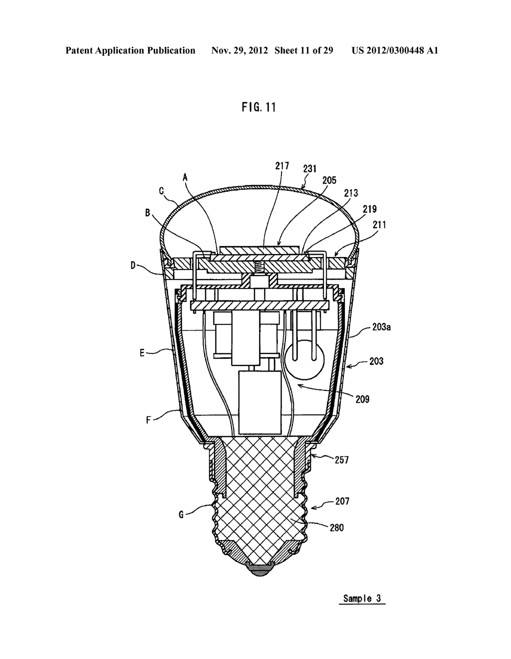 BULB-SHAPED LAMP AND LIGHTING DEVICE - diagram, schematic, and image 12