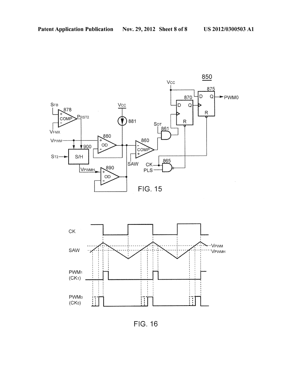 CONTROL CIRCUIT WITH ZVS-LOCK AND ASYMMETRICAL PWM FOR RESONANT POWER     CONVERTER - diagram, schematic, and image 09