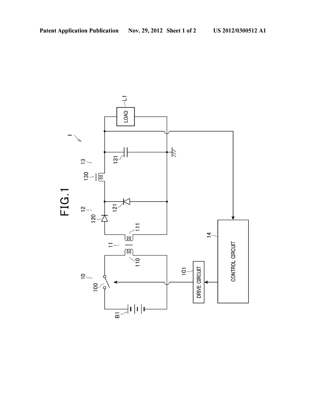 DEVICE FOR POWER CONVERSION USING SWITCHING ELEMENT - diagram, schematic, and image 02