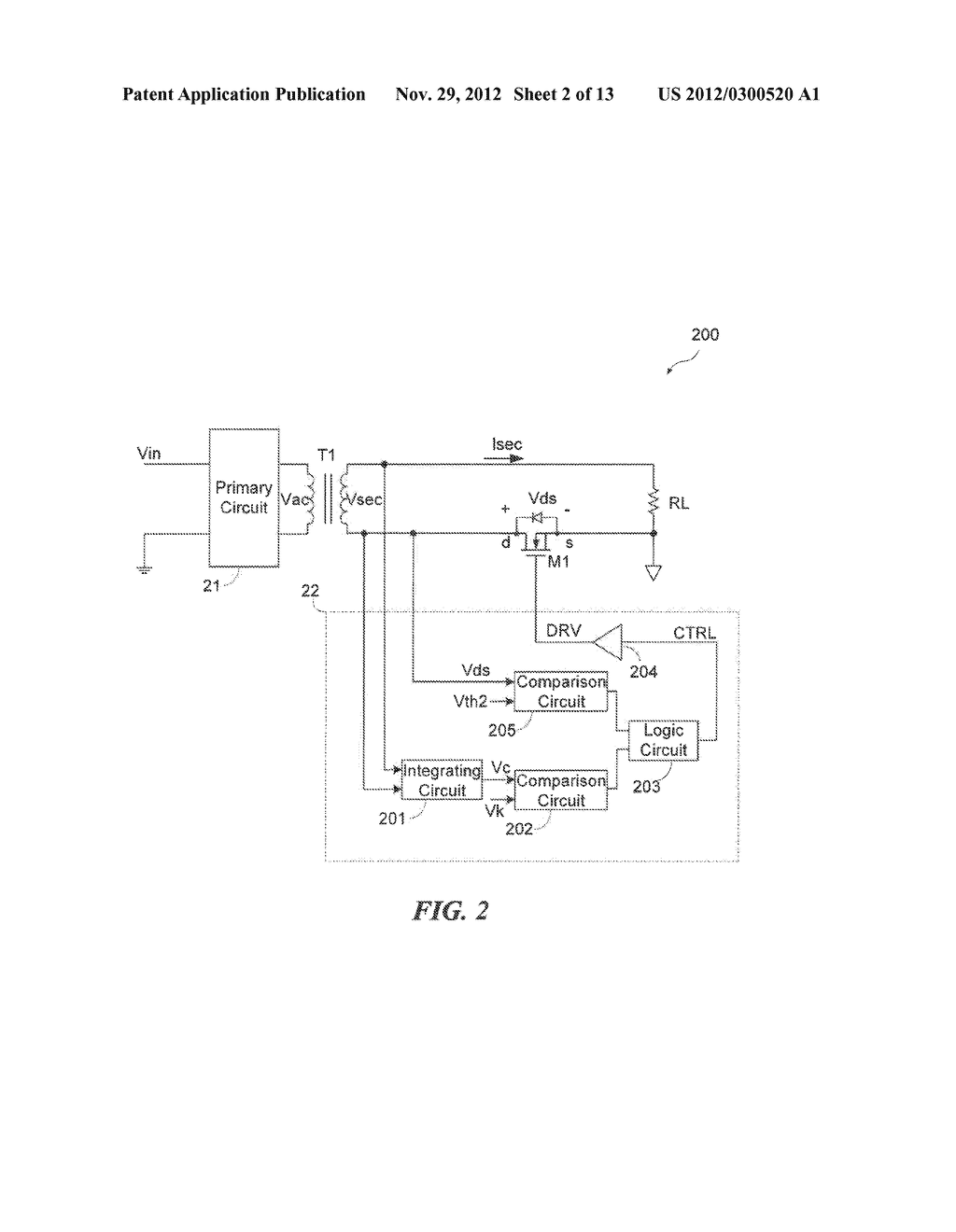 SWITCHING MODE POWER SUPPLY WITH SYNCHRONOUS RECTIFYING CONTROL CIRCUIT - diagram, schematic, and image 03