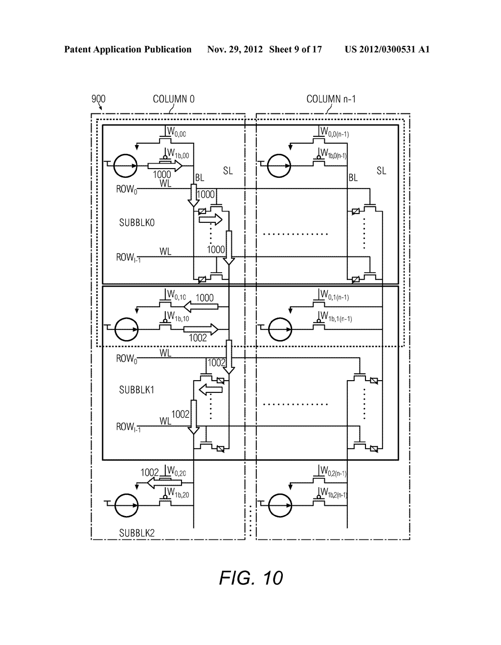 Current Writing Circuit for a Resistive Memory Cell Arrangement - diagram, schematic, and image 10