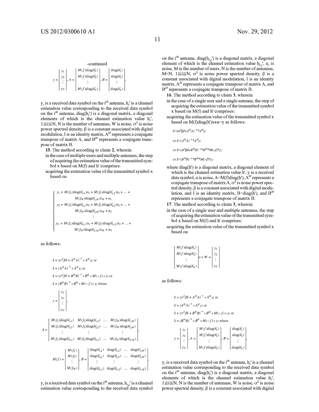 FREQUENCY OFFSET COMPENSATION AND EQUALIZATION METHOD AND DEVICE IN AN     ORTHOGONAL FREQUENCY DIVISION MULTIPLEXING SYSTEM - diagram, schematic, and image 13