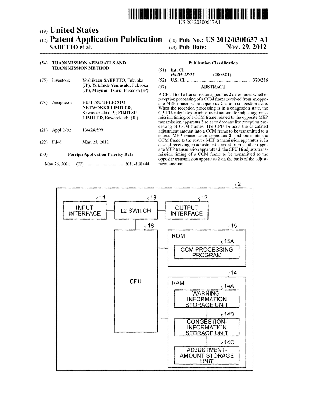 TRANSMISSION APPARATUS AND TRANSMISSION METHOD - diagram, schematic, and image 01