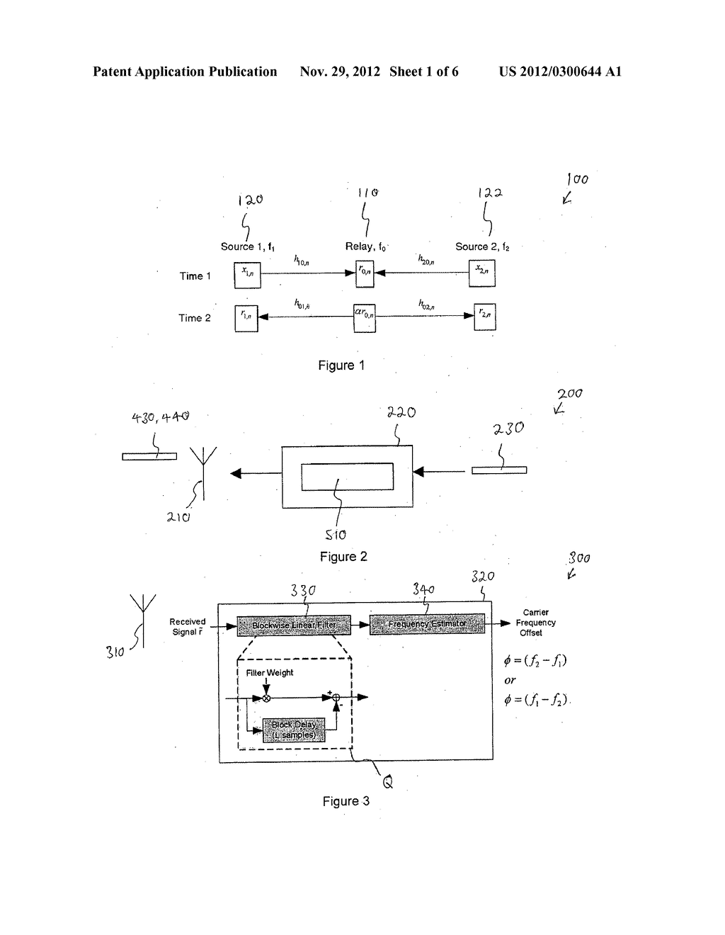 METHOD AND DEVICE FOR ESTIMATING CARRIER FREQUENCY OFFSET - diagram, schematic, and image 02