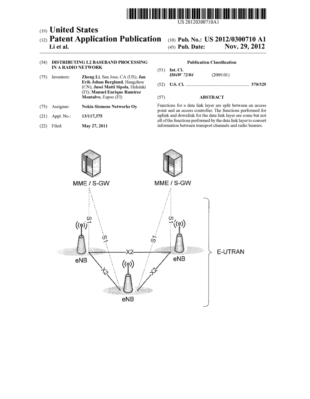 Distributing L2 Baseband Processing in a Radio Network - diagram, schematic, and image 01